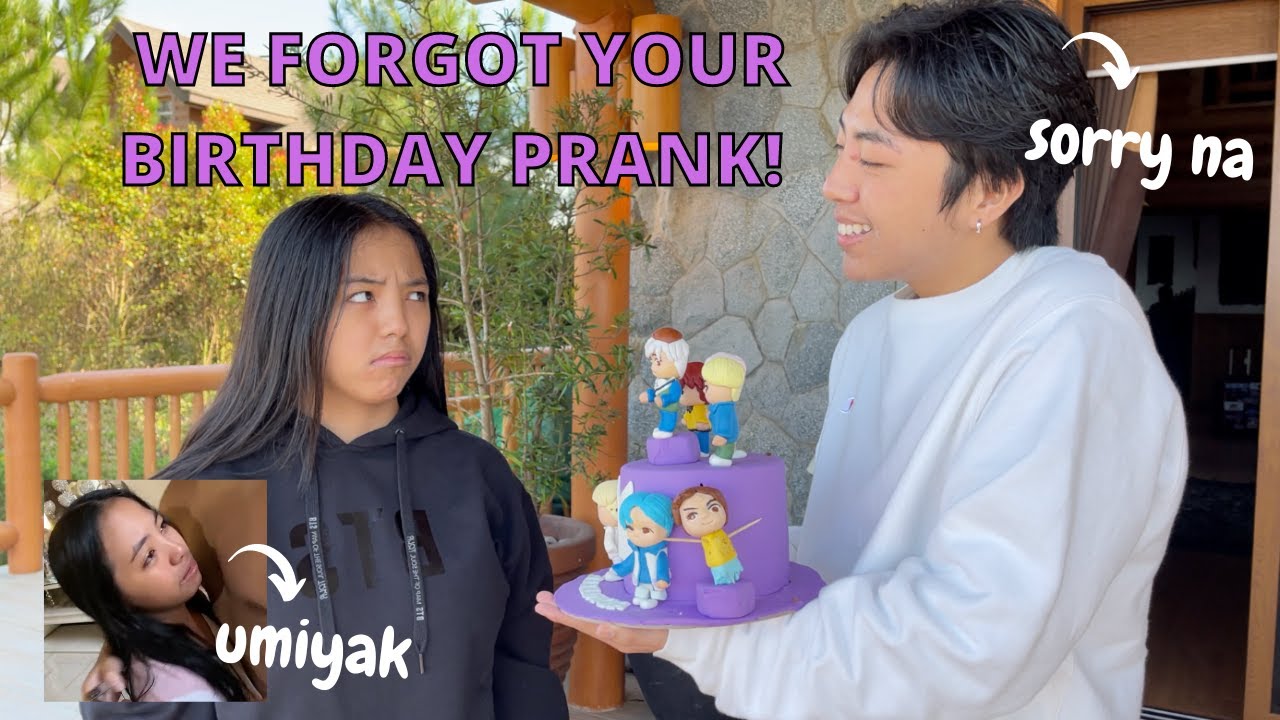 We Forgot ADRIELLE'S Birthday PRANK! *sorry bunso
