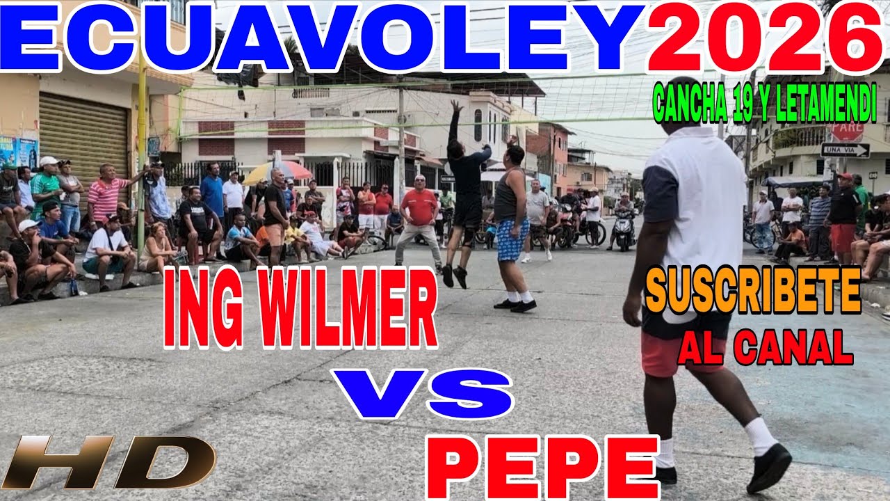 ECUAVOLEY PARTIDAZO 😱 ING WILMER 🆚 PEPE
