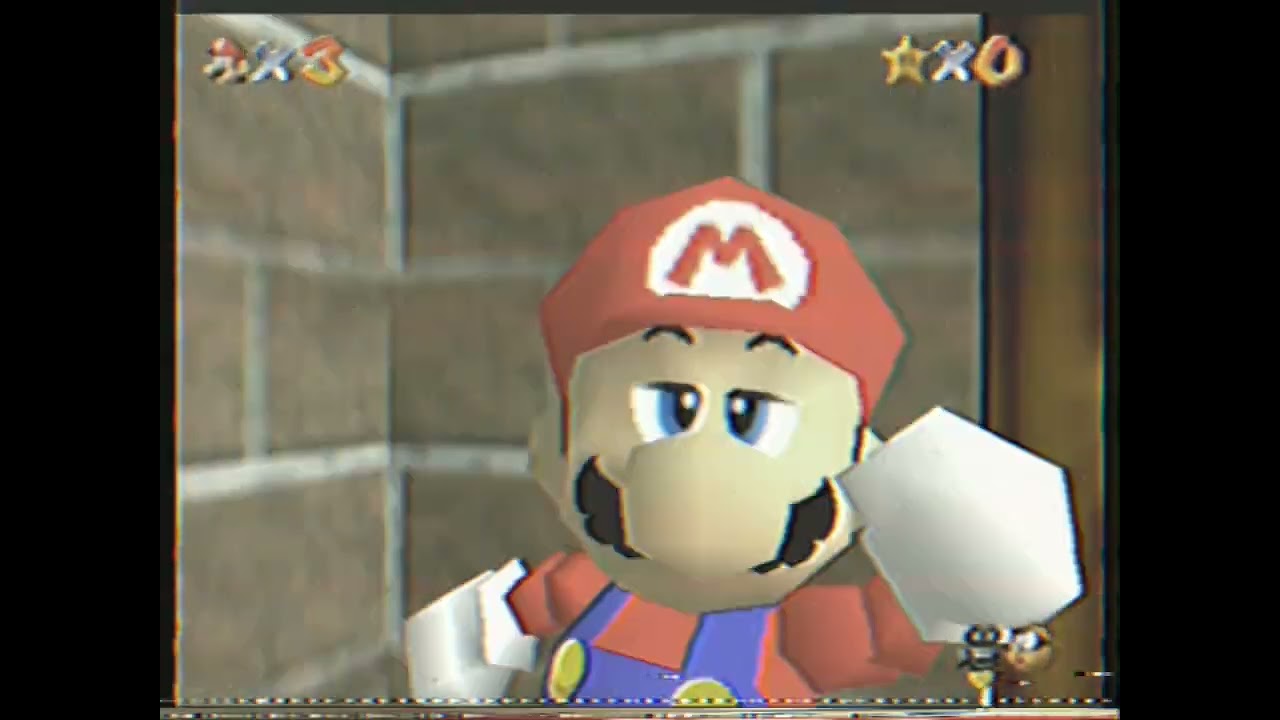 Super Mario 64 1996 Anti-Piracy Screen: Cheating