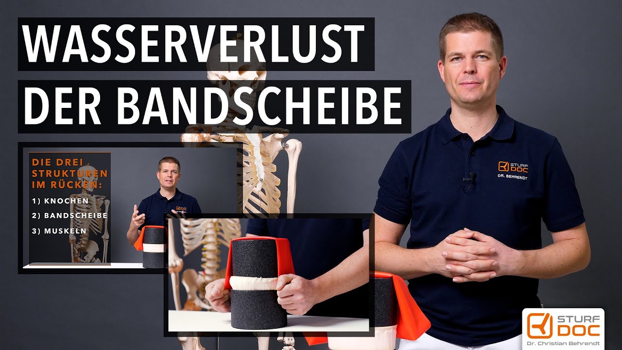 Wasserverlust der Bandscheibe wieder auffüllen