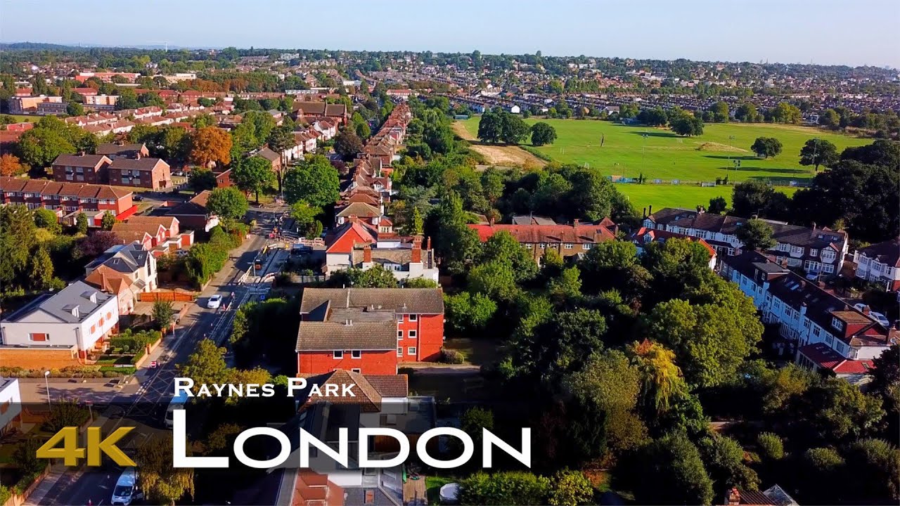 LONDON 4K Drone 🇬🇧 | Raynes Park UNITED KINGDOM