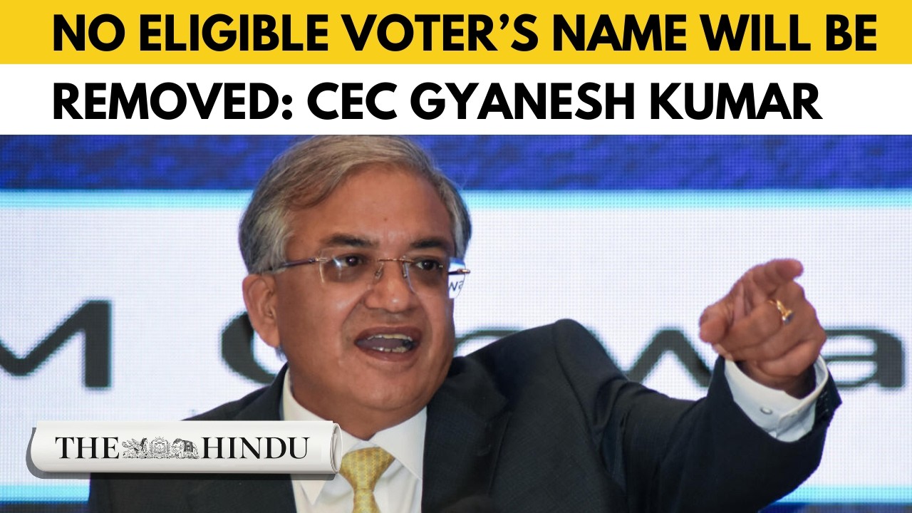 CEC Gyanesh Kumar defends SIR process, says sole objective is to keep the voters' list 'pure'