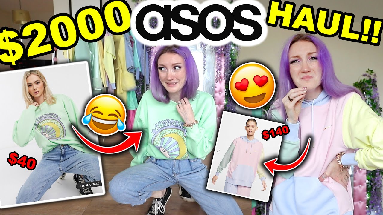 I SPENT $2000 AT ASOS!!! HUGE PASTEL CLOTHING TRY ON HAUL 2020
