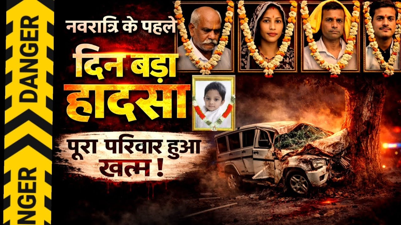 Agra News : नवरात्रि के पहले दिन माता के दर्शन कर लौट रहा परिवार हुआ हादसे का शिकार, 5 की मौत 4 घायल