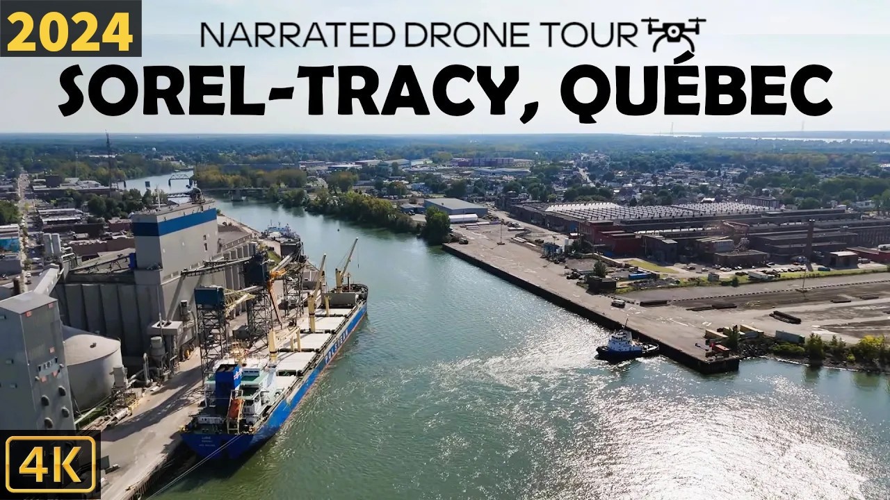⚜️ ✨ Aerial Bliss Over Sorel-Tracy, Qu&eacute;bec 🌊 | 4K Drone Footage 🚁