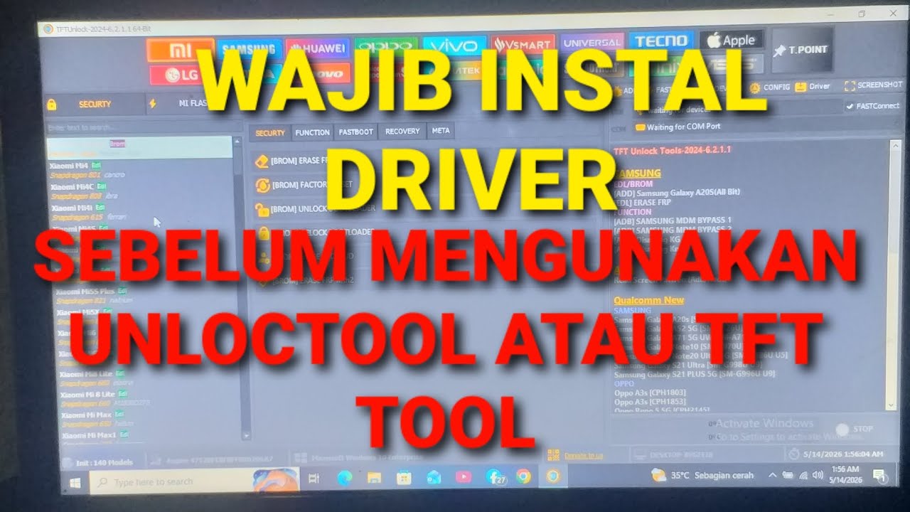 WAJIB INSTALL DRIVER Sebelum Menggunakan UnlockTool atau TFT Tool | Driver Android Lengkap