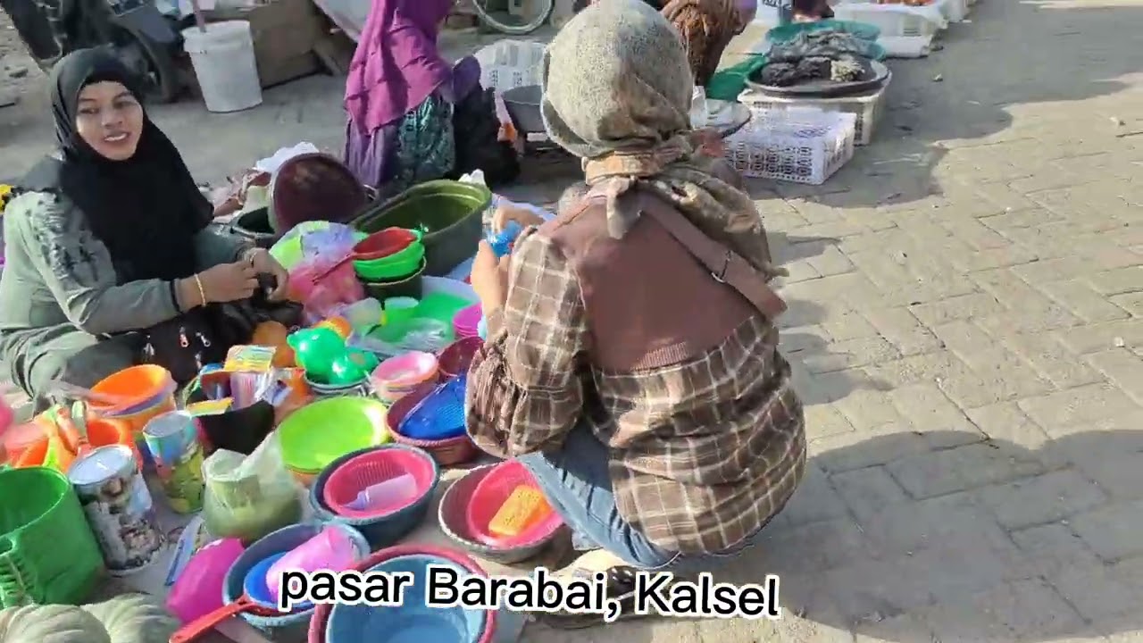 Dagangan unik2 di pasar Barabai