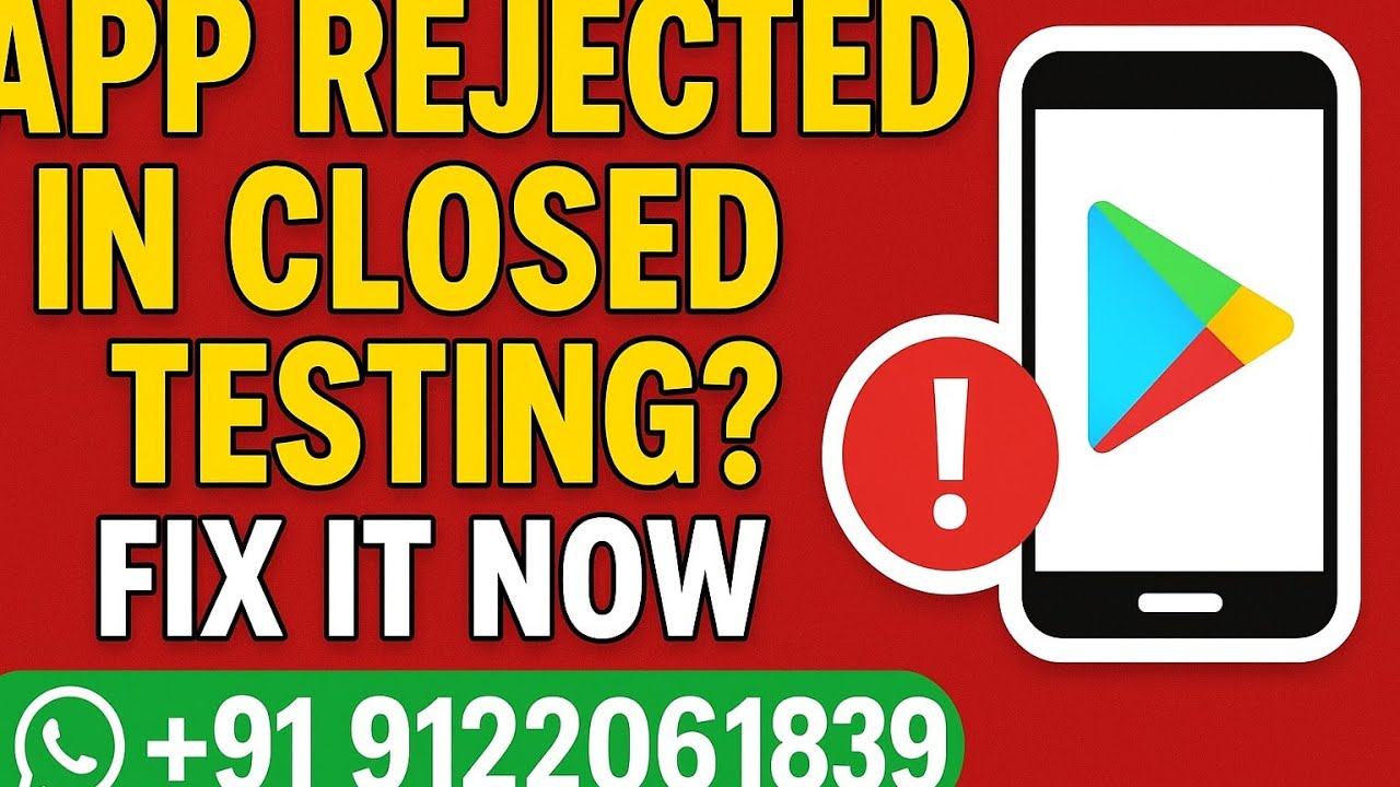 Google Play Closed Testing Rejected? Fix It & Get Production Access Fast | We App Testers