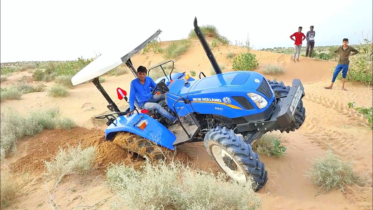 New Holland 5510 4wd Tractor Testing the Gear Capacity