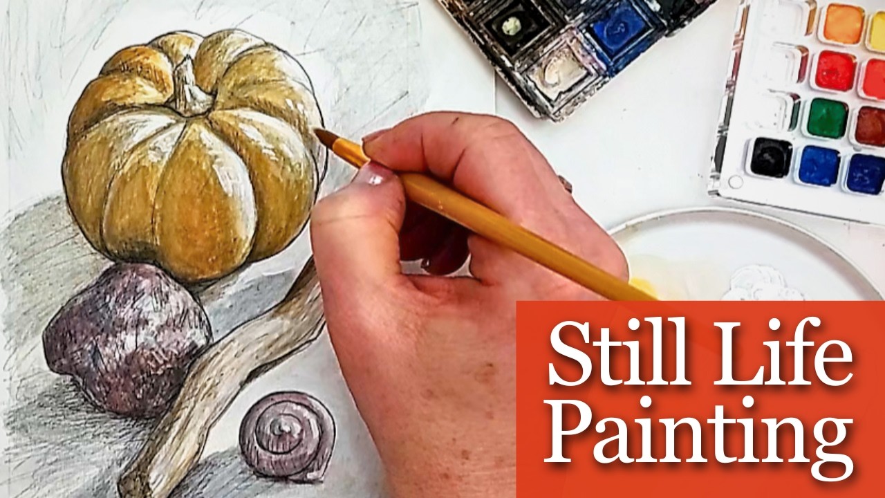 Watch, Draw & Paint this Still Life Setting!