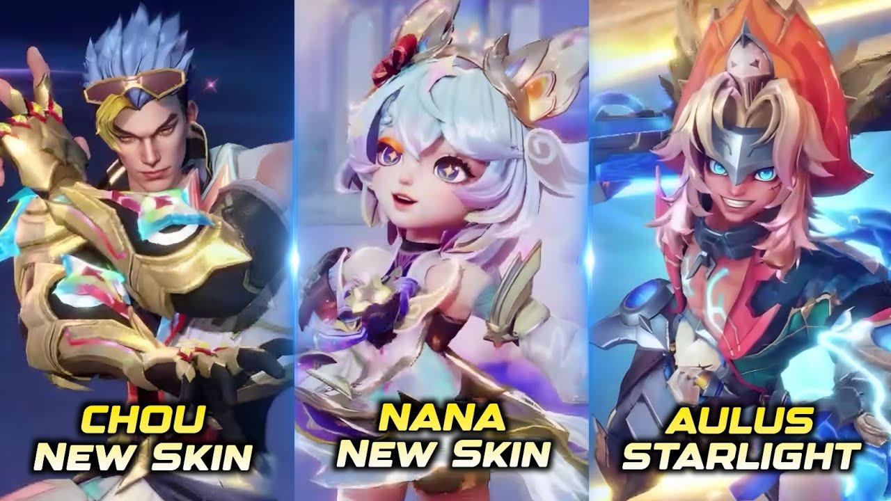 UPDATE NEW SKIN: AULUS STARLIGHT, NANA & CHOU 10TH ANNIVERSARY FREE SKIN | ML LEAKS