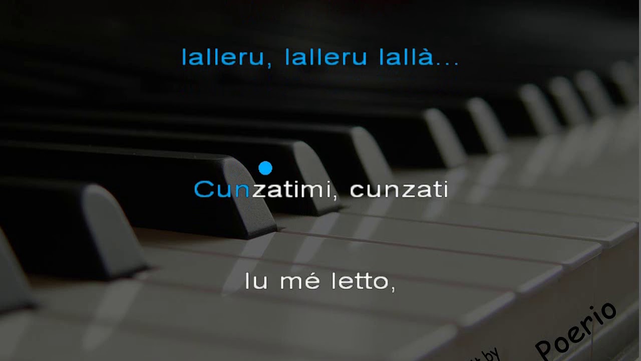 VITTI NA CROZZA -  karaoke con guida al canto