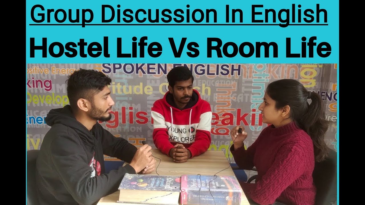 Hostel life Vs Room life| Group discussion in English| Titanium