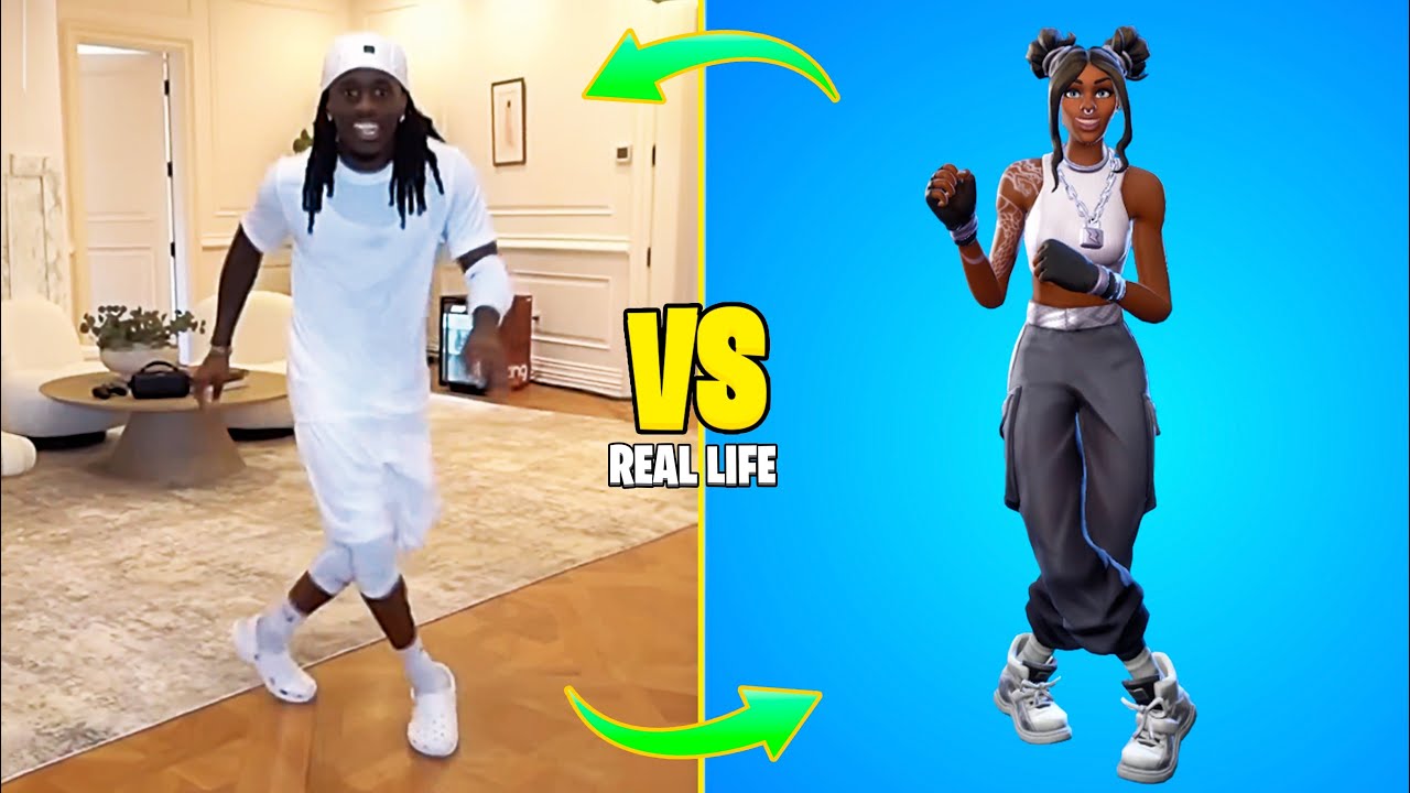 ЗНАМЕНИТОСТИ, танцующие под FORTNITE в РЕАЛЬНОЙ ЖИЗНИ (Juice WRLD, Kai Cenat, Snoop Dogg, Lil Uzi...
