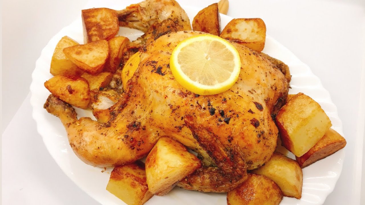 POLLO ASADO AL HORNO 🍗  🍋  con LIMÓN @UnaChefenlaCocina