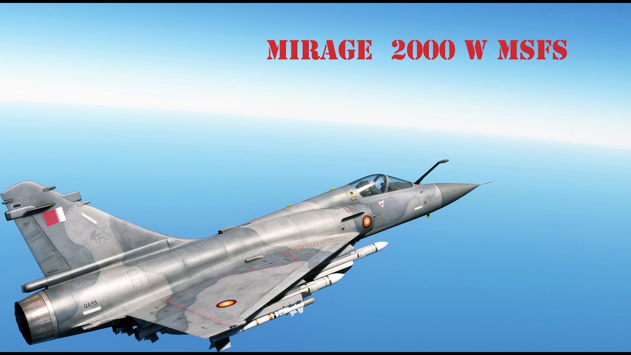 MIrage 2000 w MSFS Przelot nad Trójmiastem