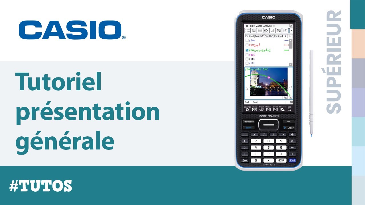 Tutoriel de présentation générale : Application Principale de la calculatrice CASIO fx-CP400
