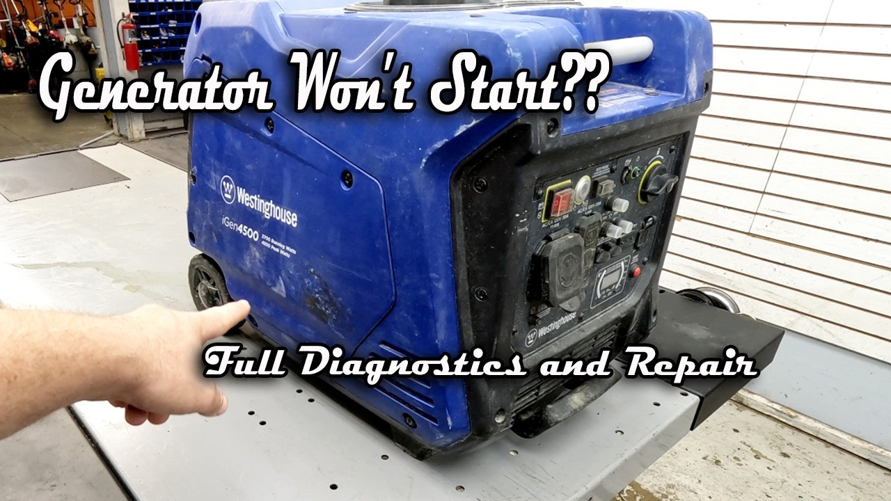 Westinghouse Igen4500 Generator Won't Start Overload Light On Then Shuts Down Igen 4500 Full Repair