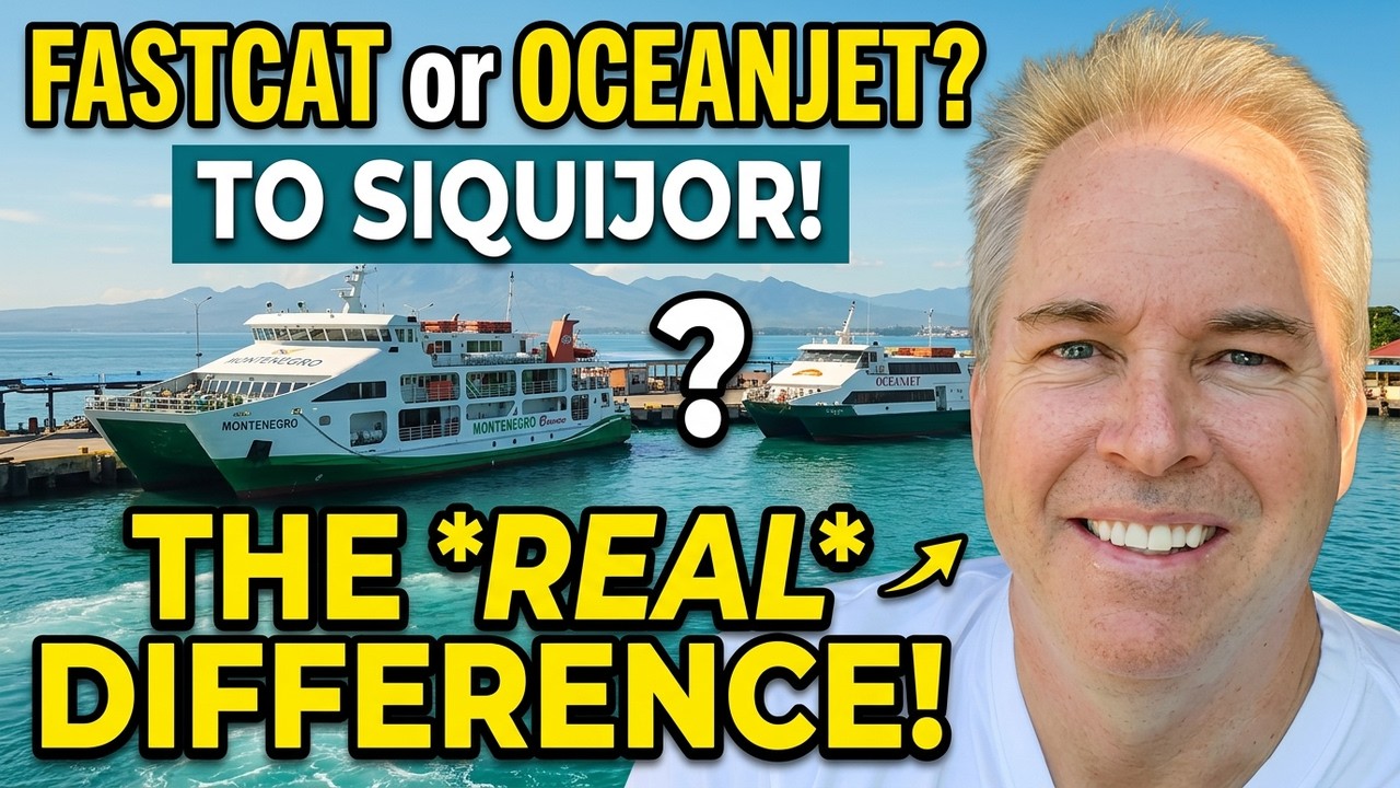FASTEST Ferry Ride Through Crystal Waters in Dumaguete