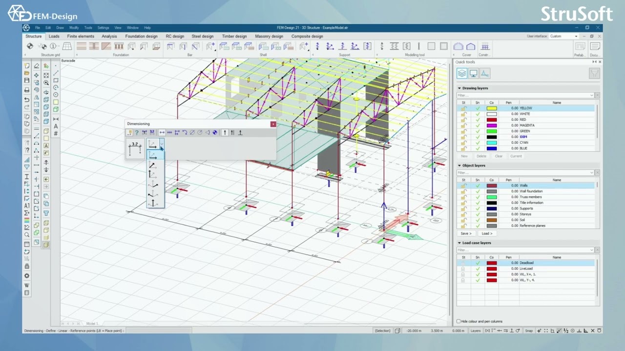 FEM Design User manual: 3.6 Draw in FEM Design