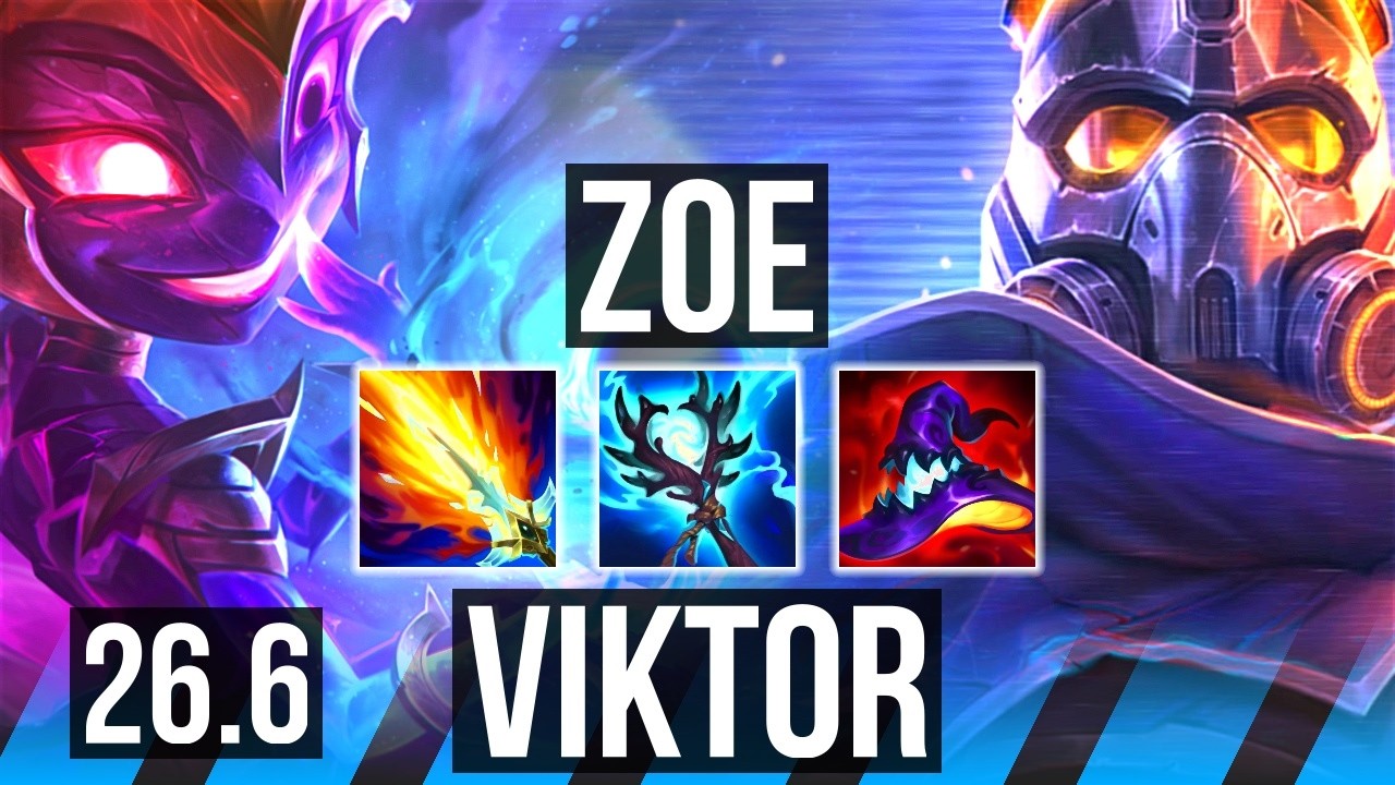 ZOE vs VIKTOR (MID) | Perfect KDA: 15/0/10 | EUW Master | 26.6
