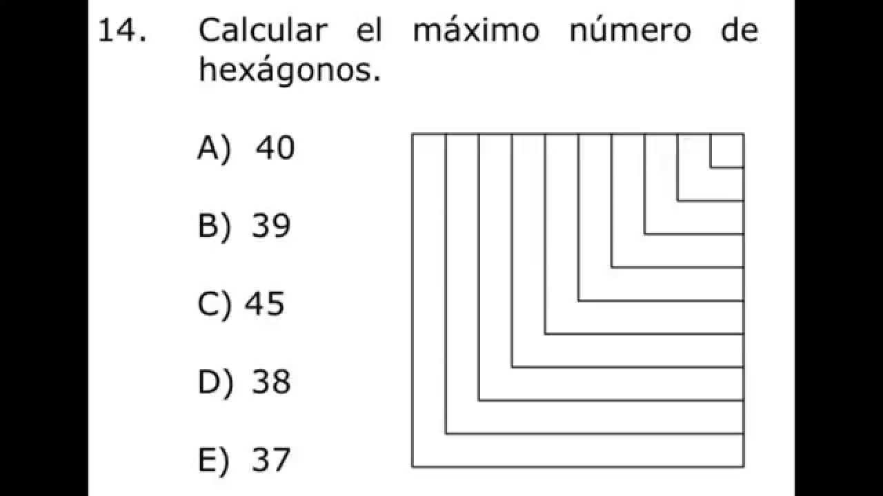 Como calcular el máximo número de hexágonos en una figura