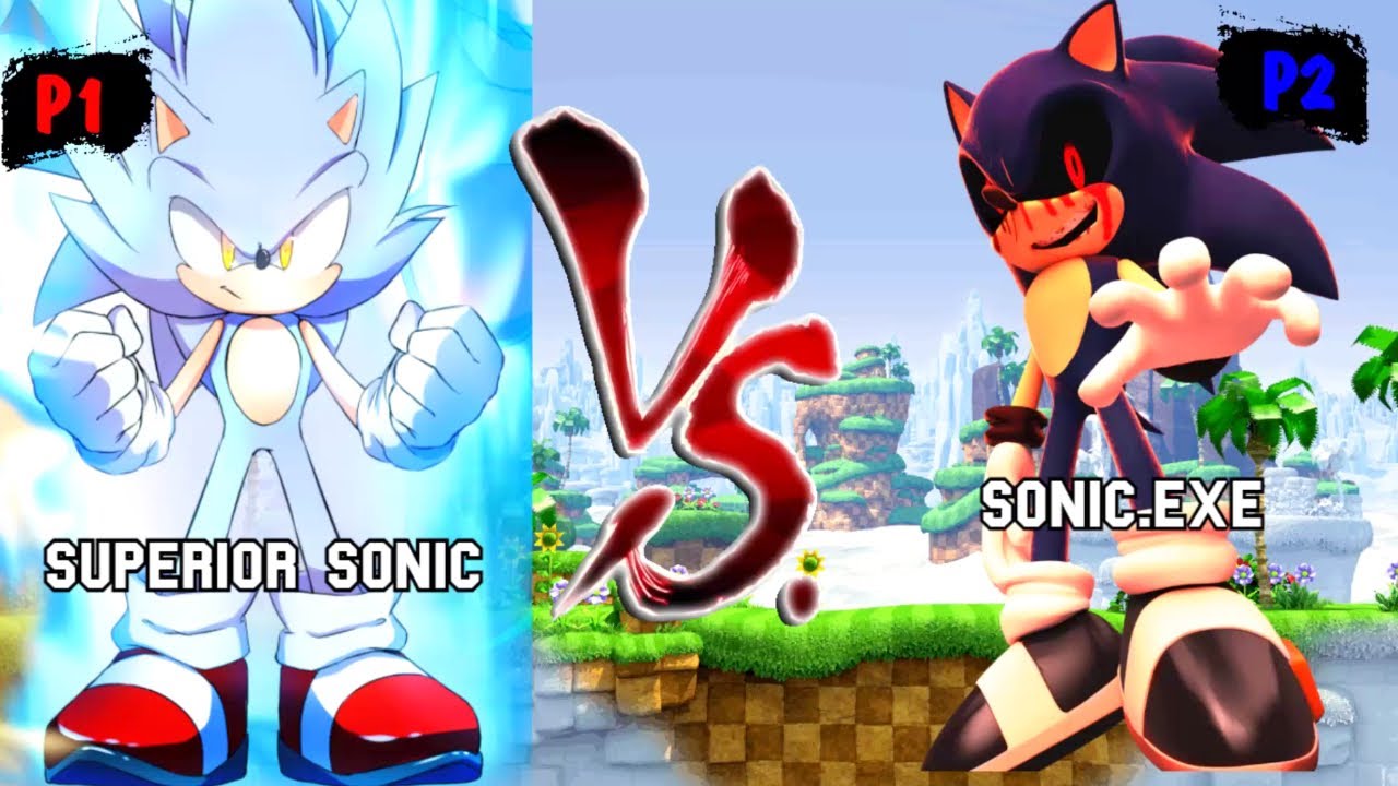 Superior Sonic VS Sonic exe I Sonic Battle JUS MUGEN v4