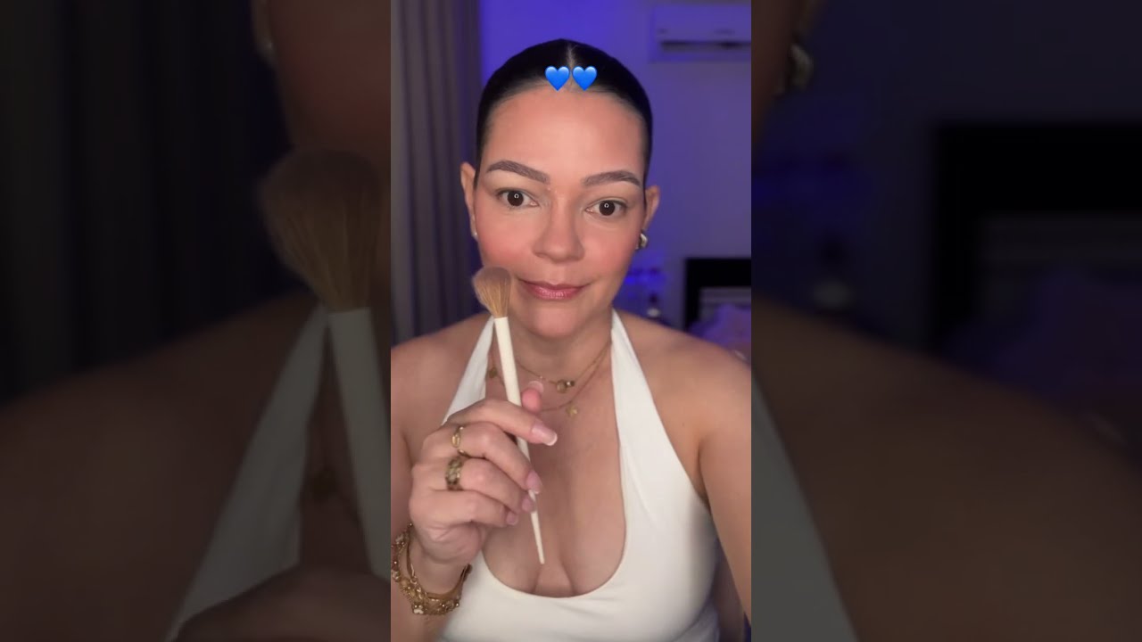 Tutorial de maquillaje Azul💙💙 Usando este kit de brochas @jessupbeauty5988 🥰 