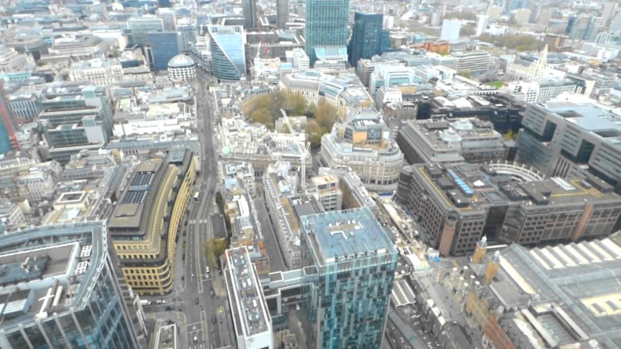 Fast glass lifts at Heron tower sushi samba
