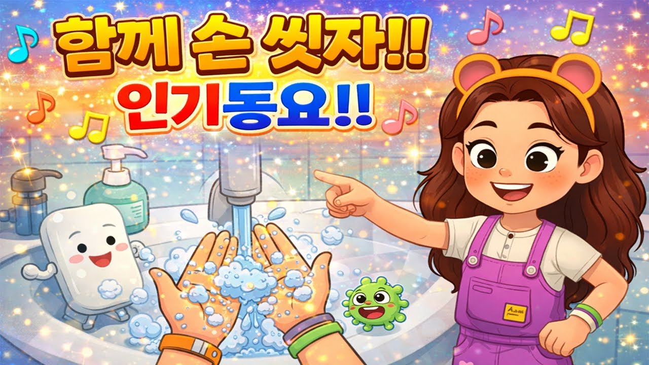 💦🤚 손 씻자! 손 씻자! ✋💦 | 함께 손 씻자 | 생활습관동요 | 👶 인기 동요 👶 | 이코몬스터즈