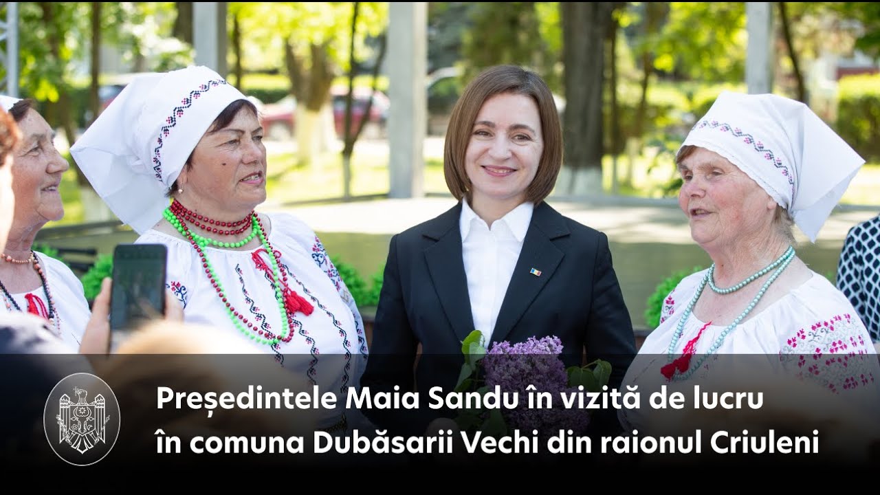 Președintele Maia Sandu în vizită de lucru în comuna Dubăsarii Vechi din raionul Criuleni