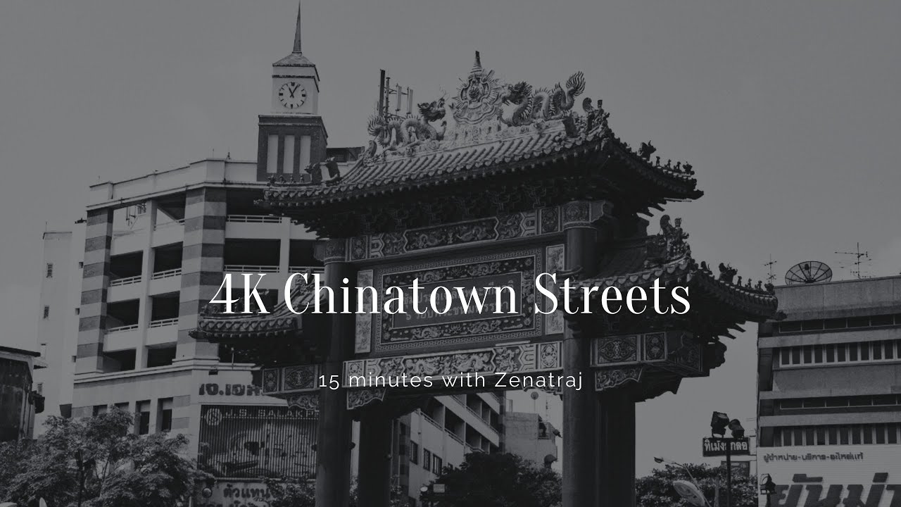 4K Chinatown streets in Bangkok