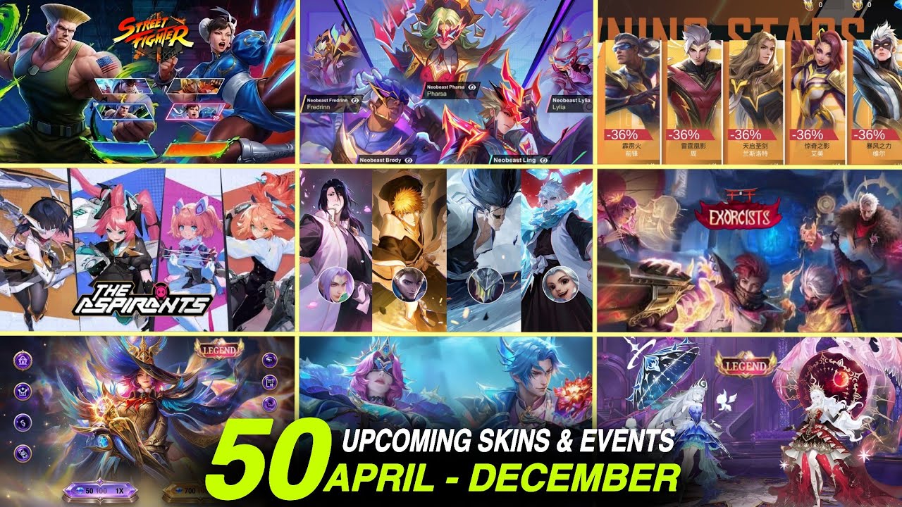 ALL 50 Upcoming Skins & Events | March to December Updates and Release Dates 😻🔥