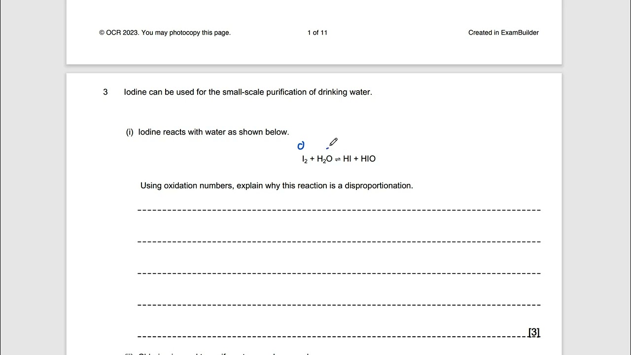 Redox AS level Exam Technique