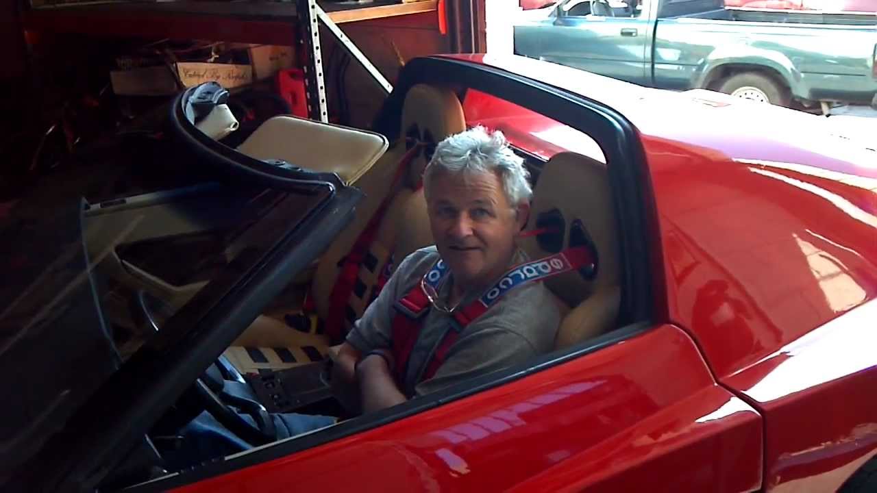 1984 Ferrari Testarossa tribute on a Corvette chassis in for a custom radiator @the radiator works