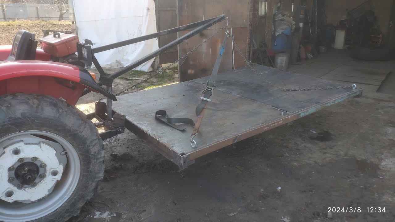 Кран для міні-трактора. Саморобний міні-кран на задню навіску YTO 244 SX.