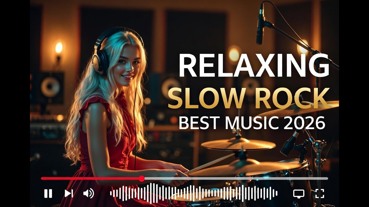 Midnight Peace Flow | Slow Rock Mix for Deep Focus & Relaxation (2026)