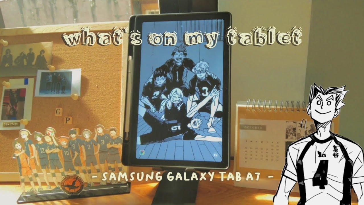what's in my tablet 🌷 samsung galaxy tab a7