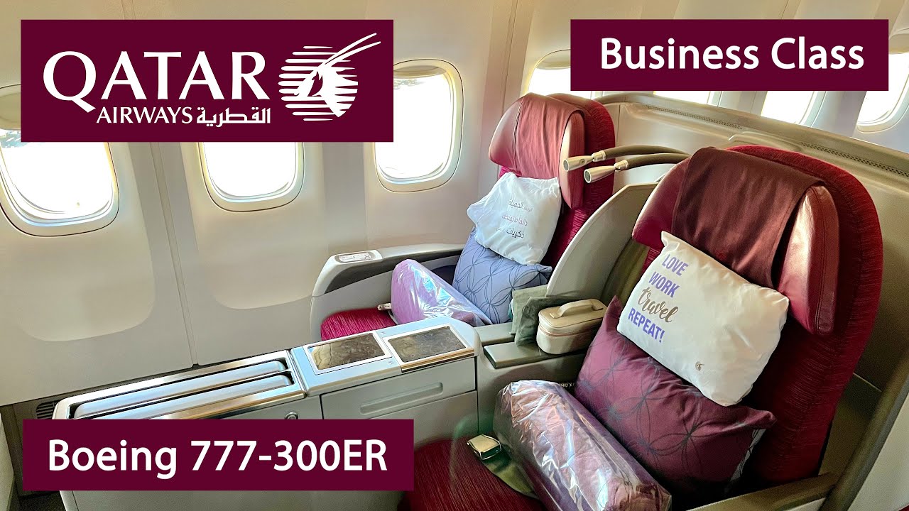 Обзор бизнес-класса QATAR AIRWAYS | Boeing 777-300ER | Амстердам — Доха | 4K