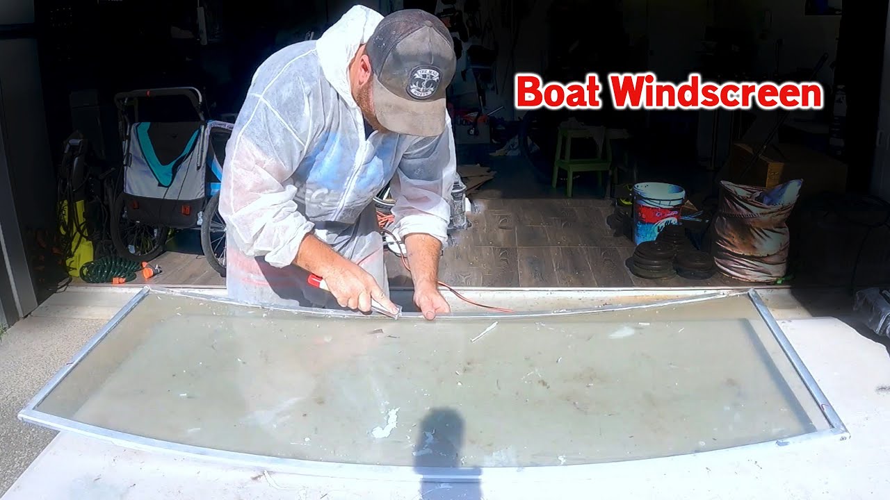 Restoring & Installing HALF CABIN BOAT 🚤 Windscreen | Ep 86