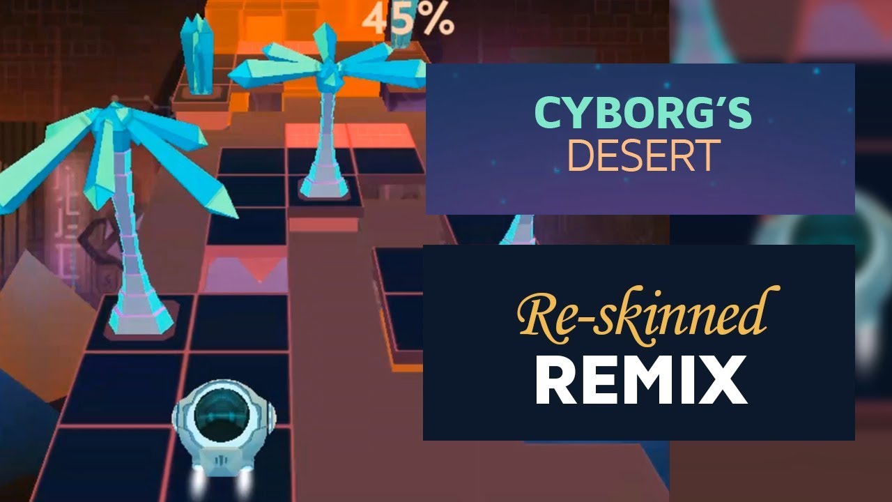 Rolling Sky - Cyborg's Desert Ft. Remix (Re-skinned version) | SHA