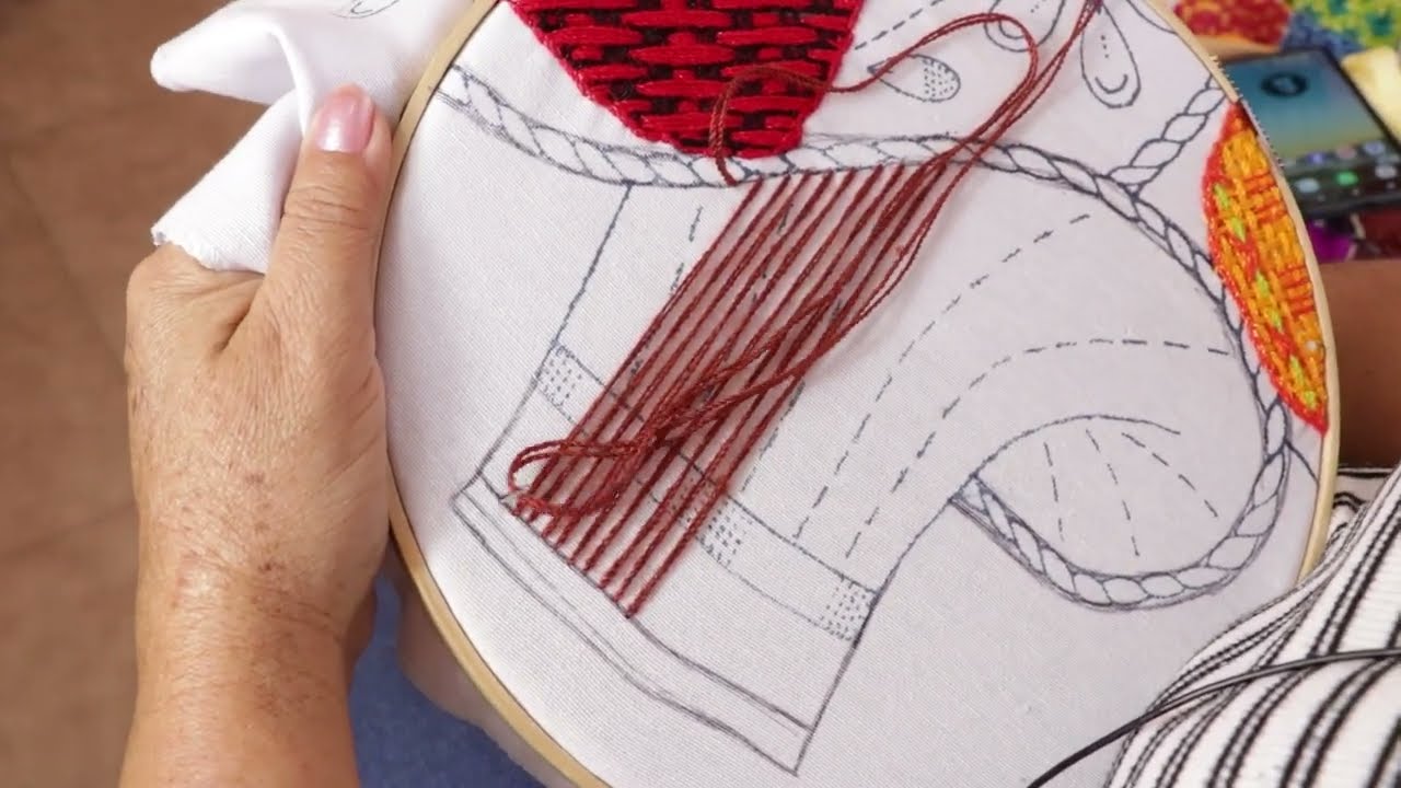 😱BORDADO para CANASTAS, PUNTADA FÁCIL y RÁPIDA‼️ BORDADOS FACILES 594