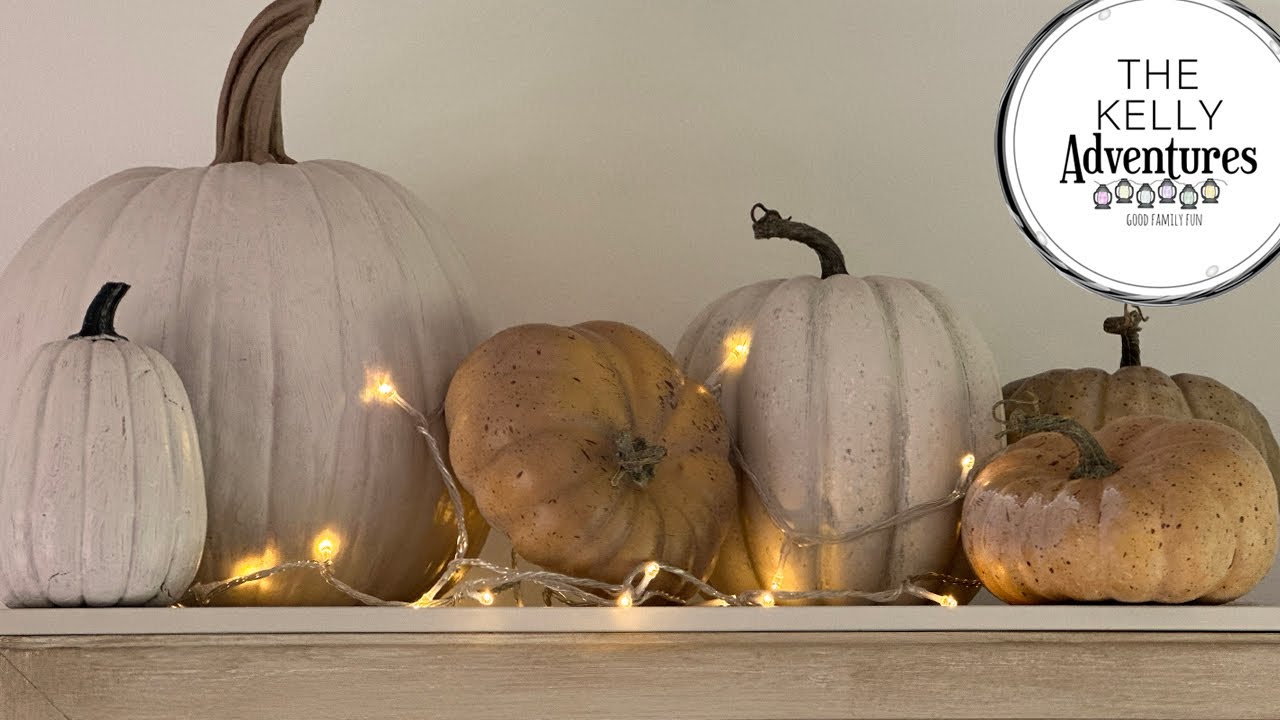 DIY Pottery Barn Pumpkins (The Easy Way: No Baking Soda!) - Neutral Fall Decor on a Budget