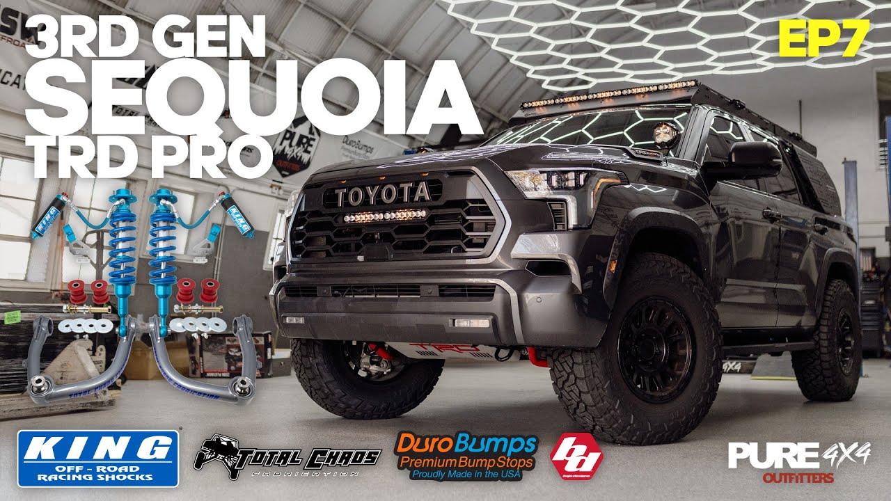 3rd Gen Toyota Sequoia TRD Pro (King Shocks, Total Chaos, DuroBumps, Baja Designs, Prinsu, Method)