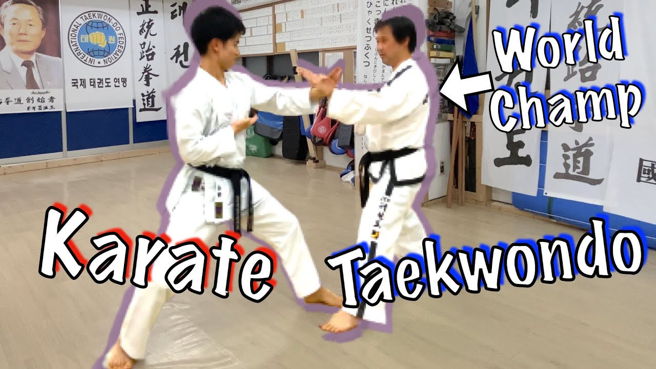 Karate Sensei Tries ITF Taekwondo Forms with World Champion! Ep#1
