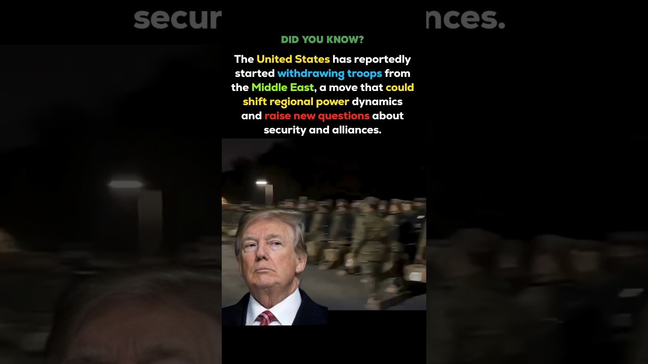 US Troops Leaving the Middle East? The Move That Could Change Global Power Balance #shorts