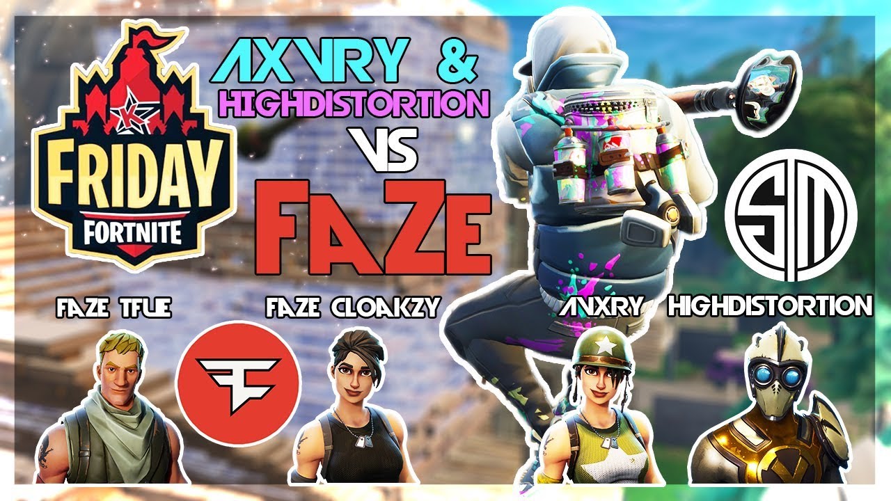 FaZe Tfue, FaZe Cloakzy Vs TSM Highdistortion, FaZe Avxry 🥊Fortnite Friday🥊 (Fortnite)