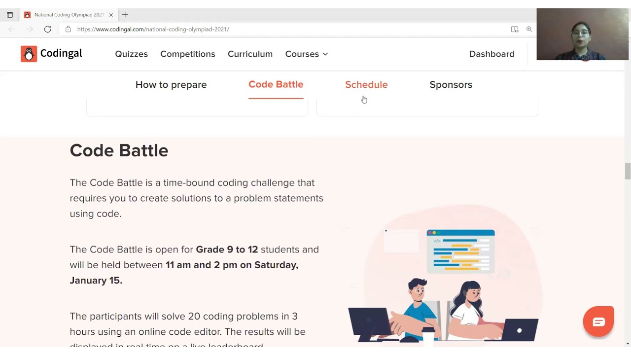 National Coding Olympiad 2021 Code Battle | Grade 9-12 | Coding for Kids