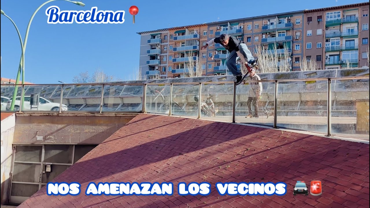 PATINANDO los BARRIOS de BARCELONA📍LA MINA, BESOS…. *Odian a los Skaters 🛹