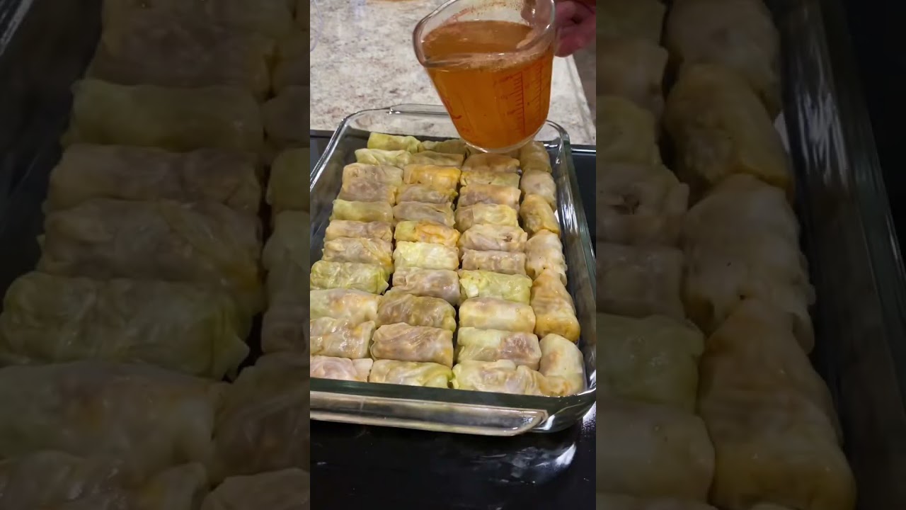 The recipe ground meat cabbage a lot of seasoning.name is Sarma. ￼ original recipe. ￼